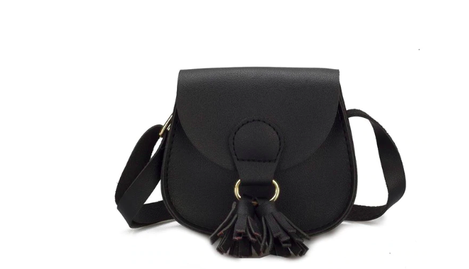 Chloe Fringe Crossbody Purse - Black