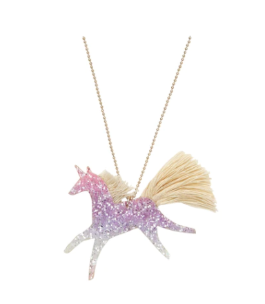 Unicorn Ombre Glitter Necklace
