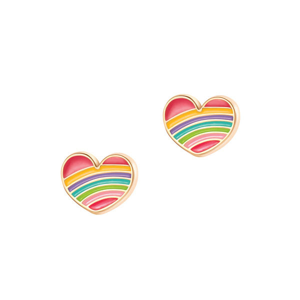Rainbow Heart- Cutie Studs
