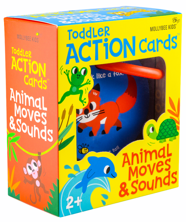 Toddler Action Cards Animal Moves and Sounds