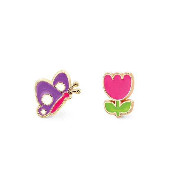 "The Perfect Pair"- Flutter and Flower Cutie Studs