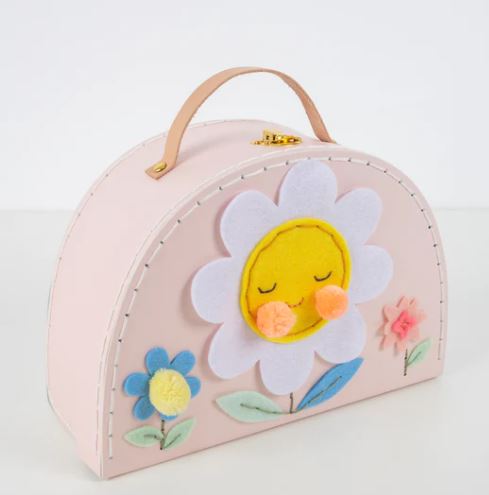 Flower Embroidery Suitcase Kit