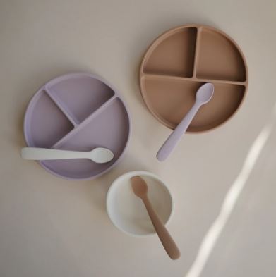 Silicone Suction Plate (Soft Lilac)