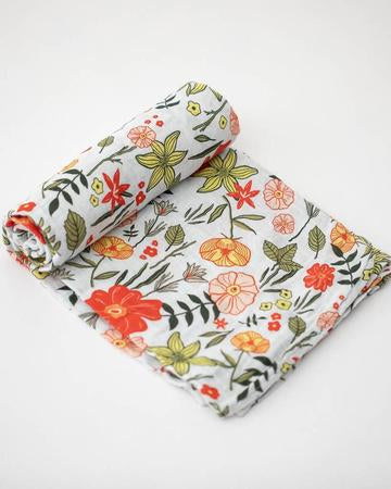 Cotton Muslin Swaddle Blanket - Primrose