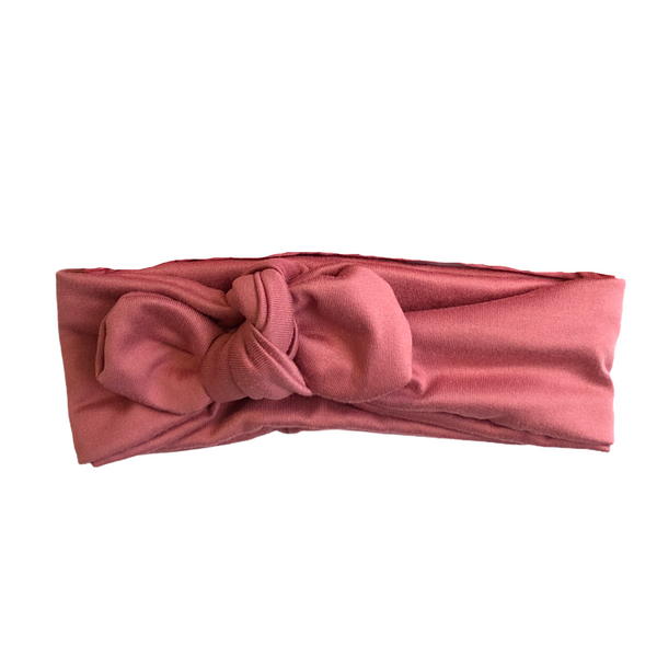 Pink Knot Bow Headband - Rosette