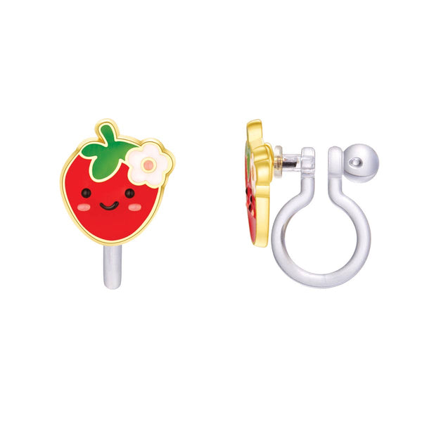 CLIP ON Cutie Earrings- You're Berry Cute