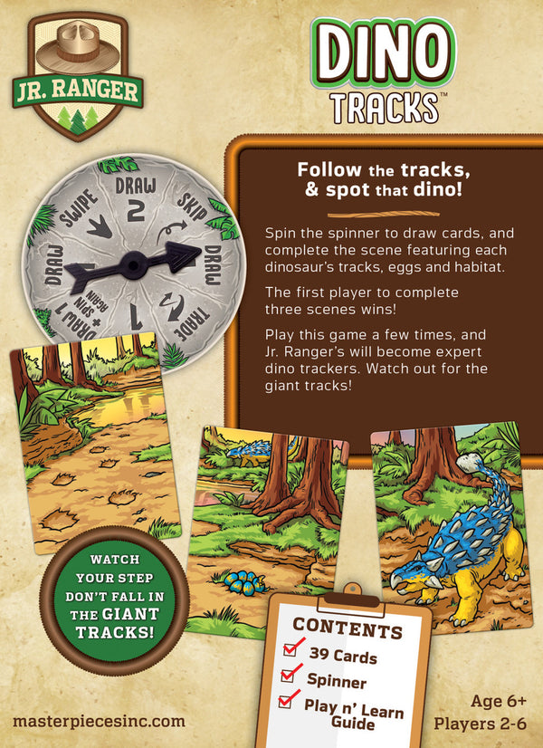 Dino Tracks Kids Card Game