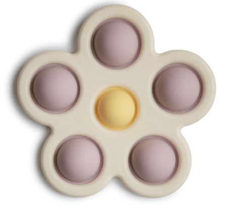 Flower Press Toy - Soft Lilac/Daffodil/Ivory