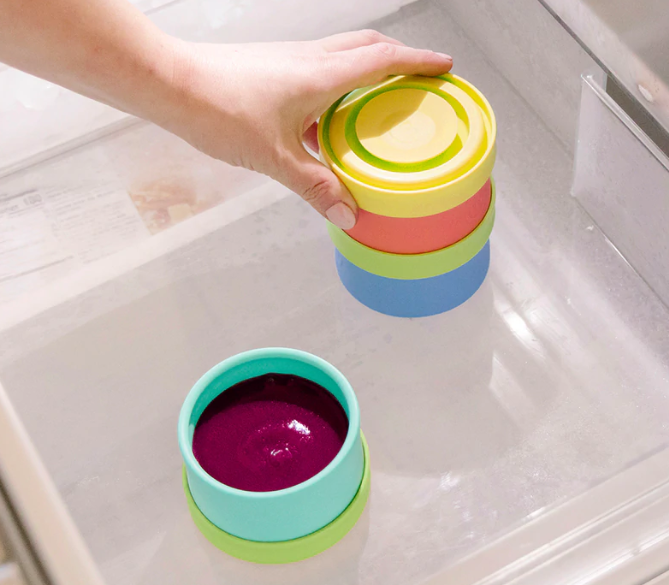 baby snack bowl - strawberry