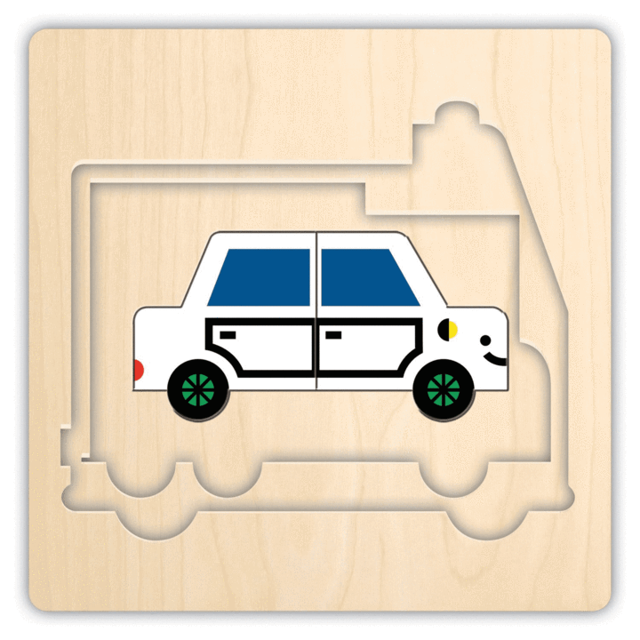 Transportation 4 Layer Puzzle