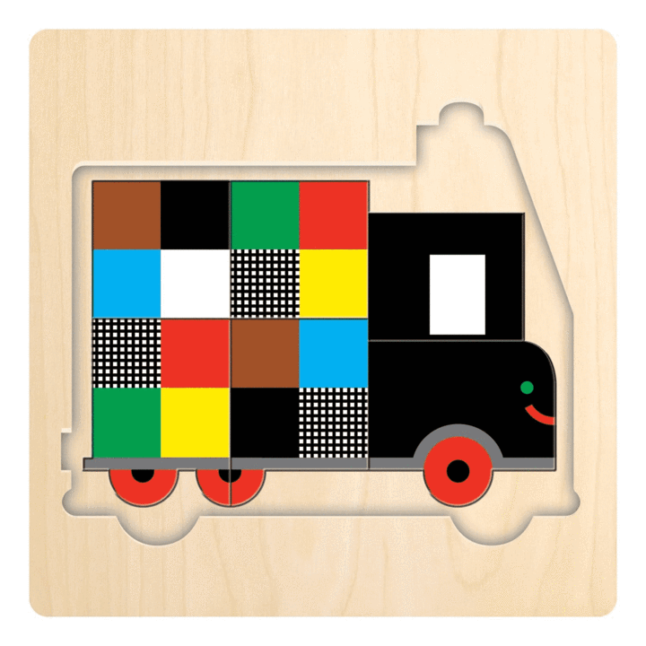 Transportation 4 Layer Puzzle