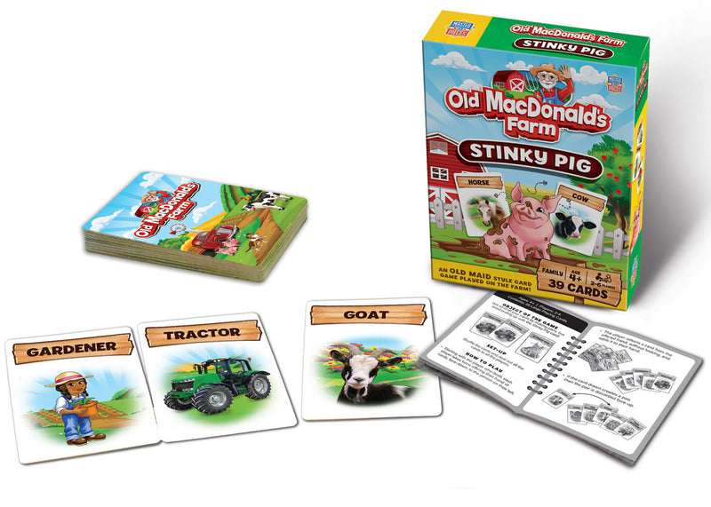 Old MacDonald's Farm - Stinky Pig Kids Card Game